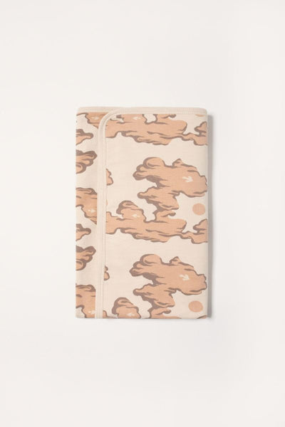 Organic Pima cotton baby blanket - Pink Clouds - One Size - Blanket