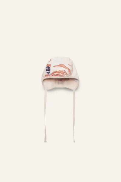 Organic Pima Cotton Baby Hat - Whale - Bonnet