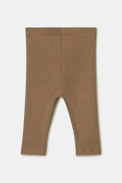 Organic rib baby leggings - Camel - 3M - Leggings