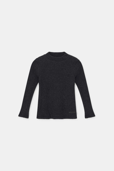 Organic rib sweater - Dark grey - Sweater