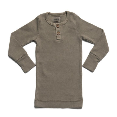Organic Vintage L/S Top - Moss - Shirt
