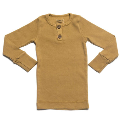 Organic Vintage L/S Top - Ochre - Shirt