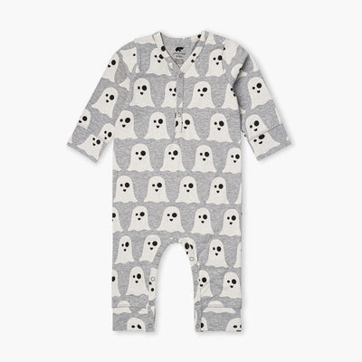 Out and About Romper - Halloween Ghost - 9-12m - Romper