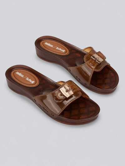 Women's Pescura Heel + Scholl Slides - Clear/Black