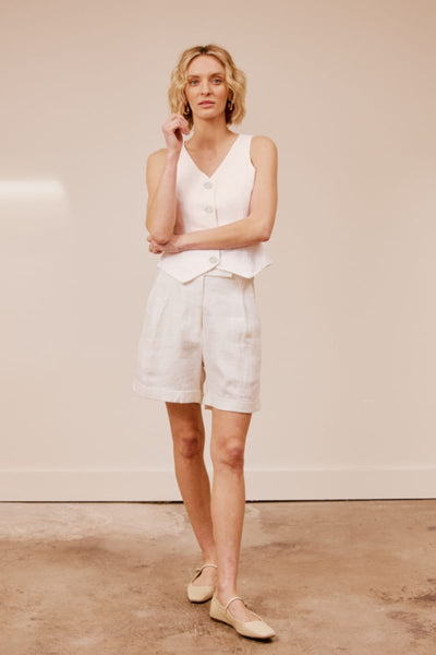 Palm Beach Short - White - Shorts