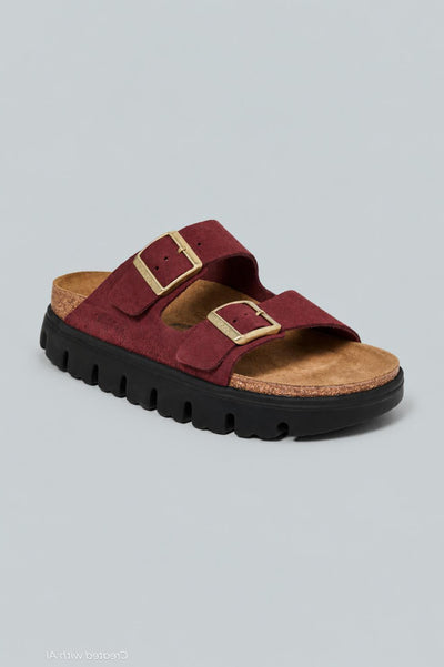 Papillio Women’s Arizona Chunky Platform Sandals - Zinfandel - Sandal