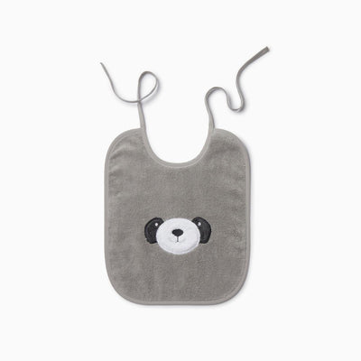Animal Towel Bib - Grey - FINAL SALE - One Size - Bib