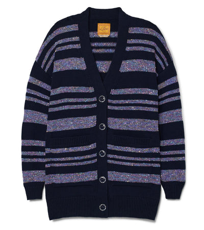 Sparkle Stripe Lizzie Cardigan - Navy