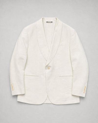 Phillip Single-Breasted Shawl Dinner Jacket - White - 38 - Jacket
