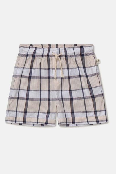 Plaid seersucker bermuda shorts - Unique - Bermuda Short