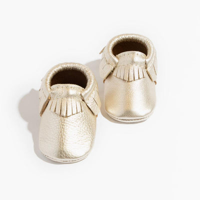 Platinum Moccasin Baby Shoe - ’Moccasin - Kids Adult’