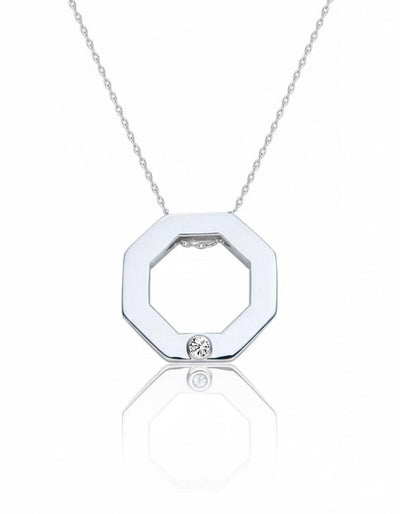 Sterling Silver Geometric " Harmony" necklace