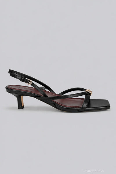 Polli Kitten Heel - Black - 9.5 - Heels