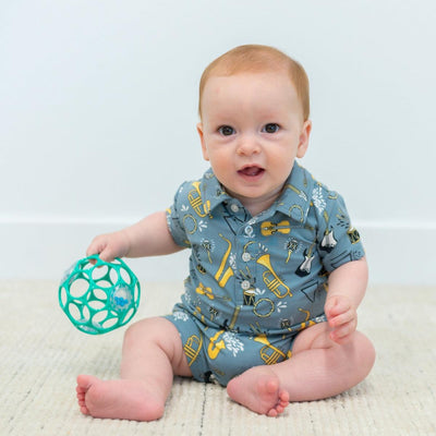 Polo Romper - On That Note - Romper