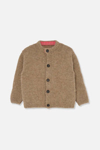Tricot colorblock cardigan - Beige