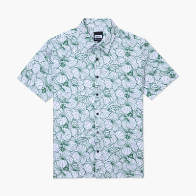 Aqua Terra Hibiscus Tech Button Up - Green