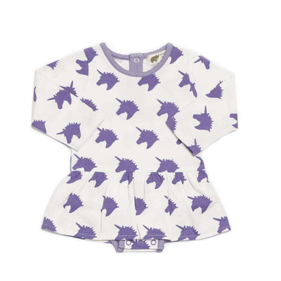 Long Sleeve All Dressed Up Bodysuit - Unicorn Dreams