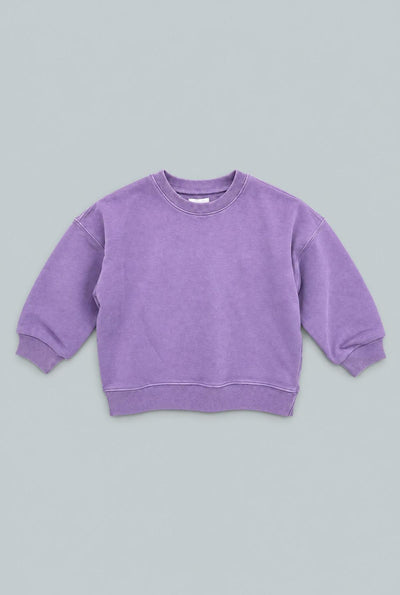Kid's Crew Neck Sweatshirt - Purple