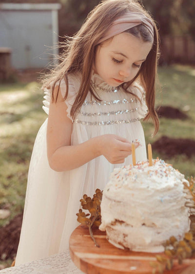 Cotton Tulle Dress - Ivory - Dresses