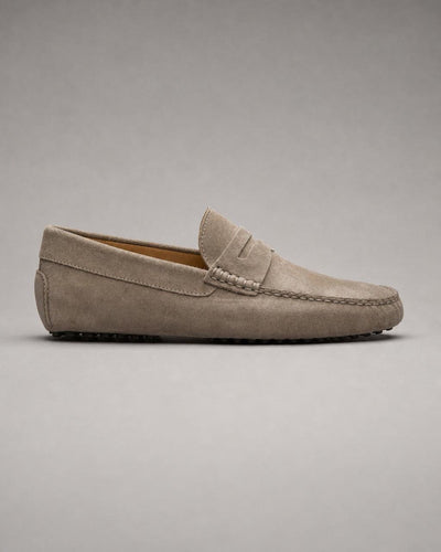 Dario Suede Driving Loafer - Grey
