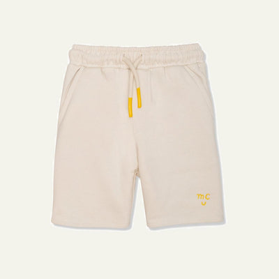 Recycled Cotton Natural Kid Shorts - Natural - FINAL SALE - Shorts