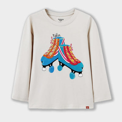 Retro Roller Skates Long Sleeve Tee - T-shirt