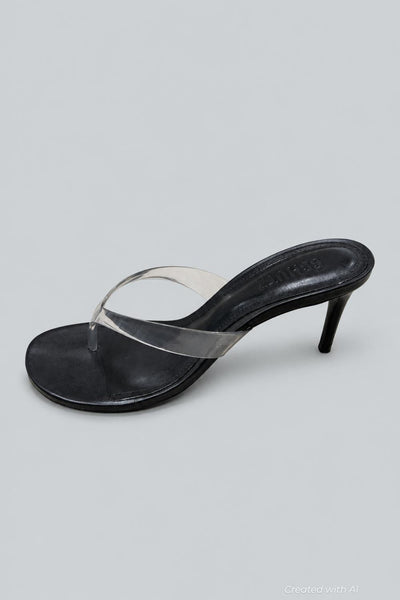 Roslyn Jelly Thong Sandal - Black - 8 - Sandal