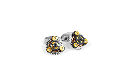 Rotondo Diablo Gear Cufflinks - Silver - One Size - Cufflinks