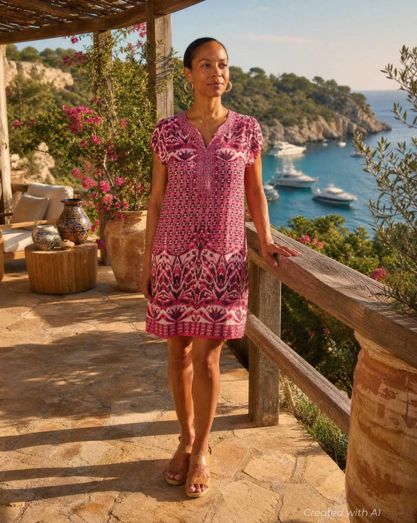 Rowena Tunic - Fuschia - Dresses