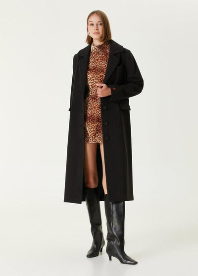 Wool Women Coat - Black