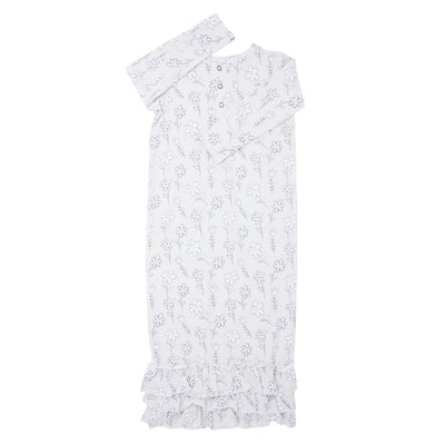 Ruffle Gown - Grey Doodle - OS - nightgown - baby