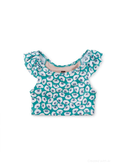 Ruffle Tankini Top - Rolling Floral - 5yr - Bikini Top