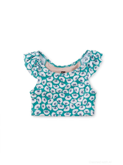 Ruffle Tankini Top - Rolling Floral - 5yr - Bikini Top