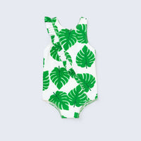 Ruffle One-Piece - Under the Palms