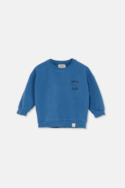 Soft fleece baby sweatshirt club - Blue - Crewneck Sweatshirt