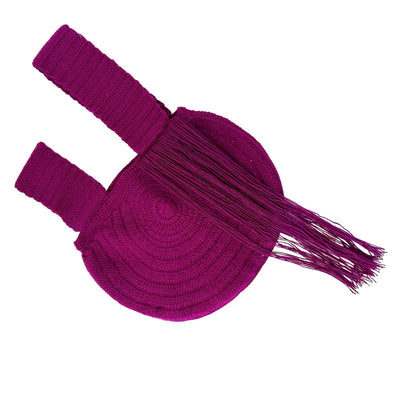 Fiesta Fringe Pouch - Burgundy