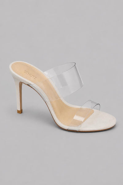 Women's Ariella Clear Strap High-Heel Slide Sandals - Natural/Transparent