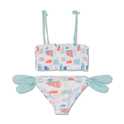 Scribble Girl Bikini - Natural / Scribble - Two Piece Swim