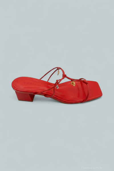 Sea Block Heel Sandals - Scarlet - 10 - Sandals