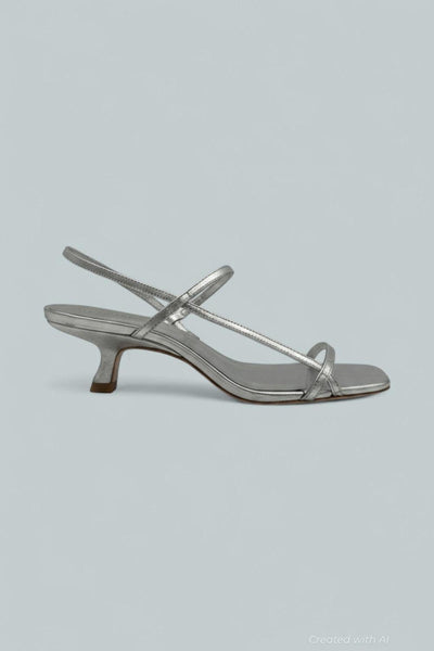 Serenity Bare Sandal - Silver - 7 - Sandals
