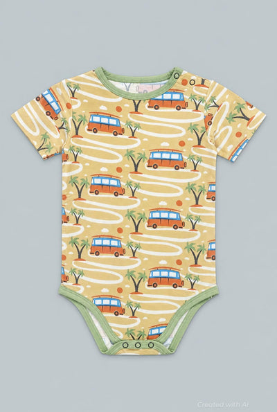 Short Sleeve Body Suit - Surf Van - Bodysuit