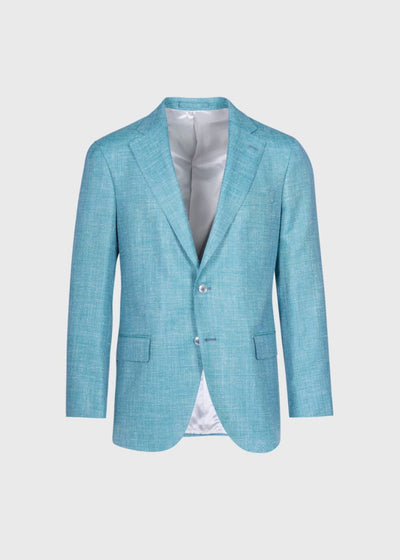 Silky Lightweight Summer Jacket - Turquiose - 46 - Blazer