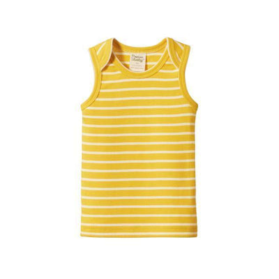 Singlet - Golden Yellow Sailor Stripe - T-shirt