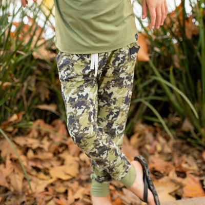 Slacker Pocket Pant - Green Camo - 3-6 Months - Joggers