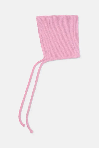 Soft rib baby bonnet - Pink - S (2-4yr) - Bonnet