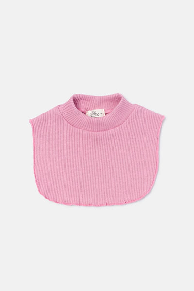 Soft Rib Bib Collar - Pink - MD - Collar