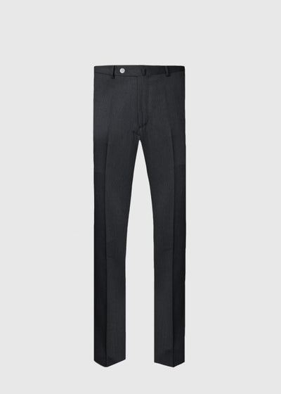 Soft Wool Twill Trouser - Charcoal - 42 - Trouser