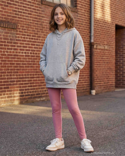 Solid Leggings - Hydrangea - Leggings