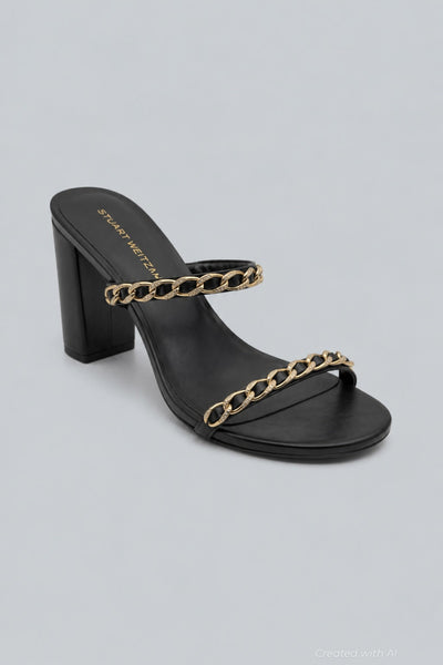 Soluxe Crystal 75 Slides - Black - US 11 EU 41.5 - Sandals