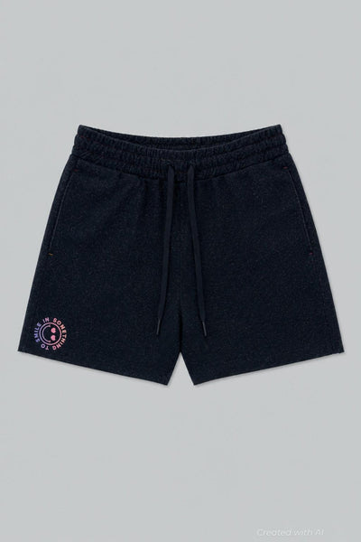 Something To Smile In Sweatshorts - Black - Shorts